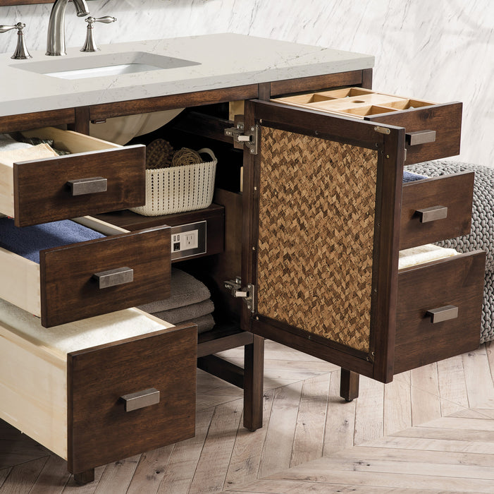James Martin Addison 48" Single Bathroom Vanity, Mid-Century Acacia