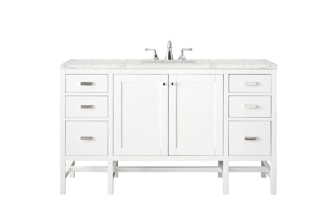 James Martin Addison 60" Single Bathroom Vanity, Glossy White