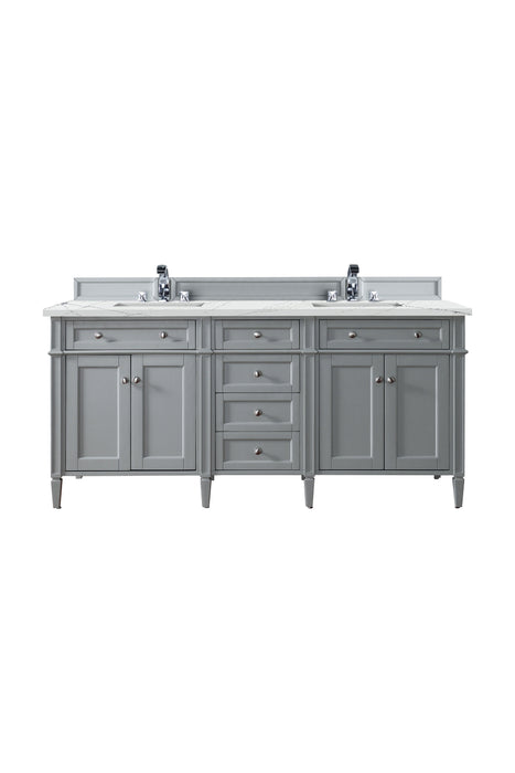 James Martin Brittany 72" Double Bathroom Vanity, Urban Gray