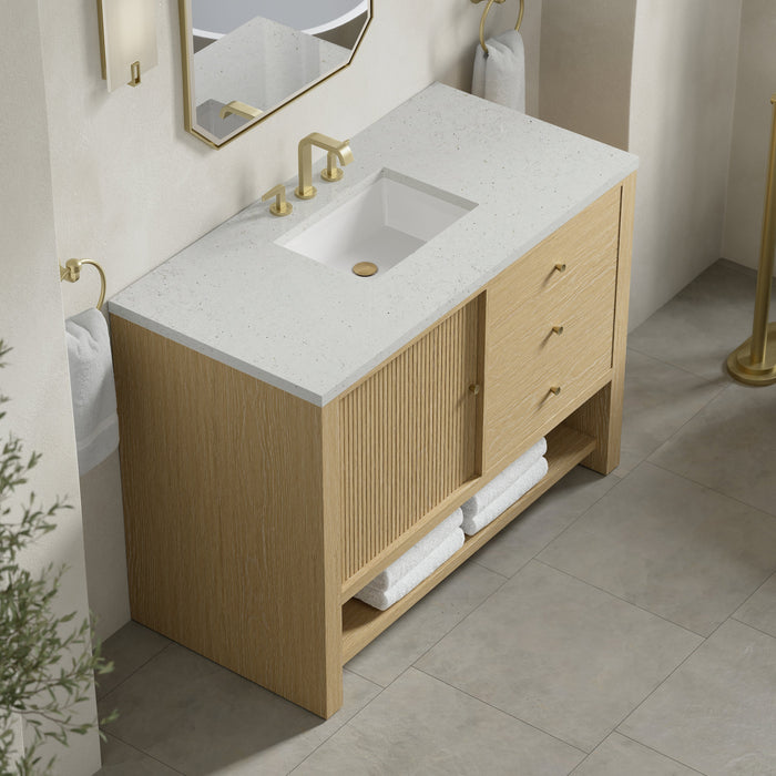 James Martin Marigot 48" Single Bathroom Vanity, Sunwashed Oak
