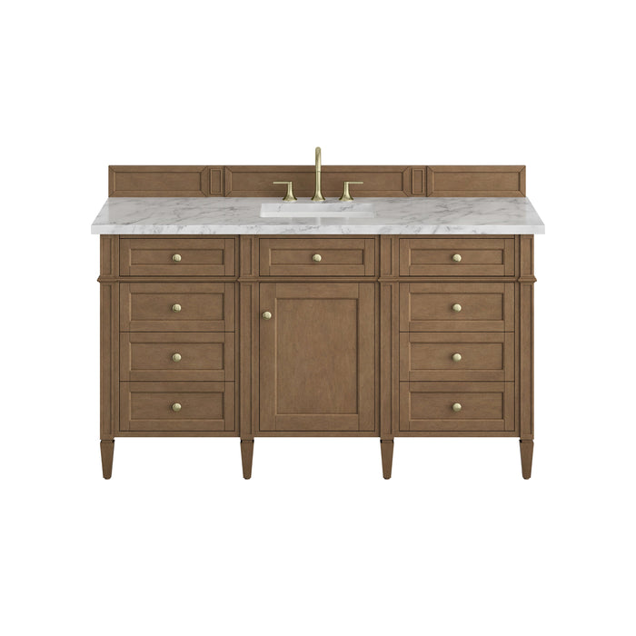 James Martin Brittany 60" Single Bathroom Vanity, Pecan