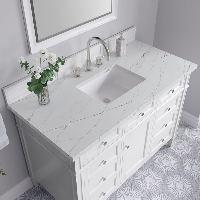 James Martin Brittany 48" Single Bathroom Vanity, Bright White