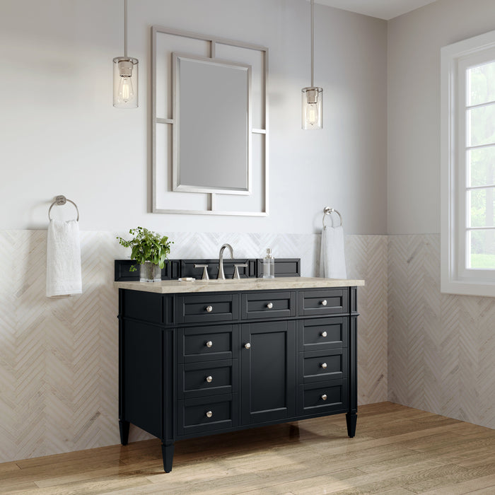 James Martin Brittany 48" Single Bathroom Vanity, Black Onyx