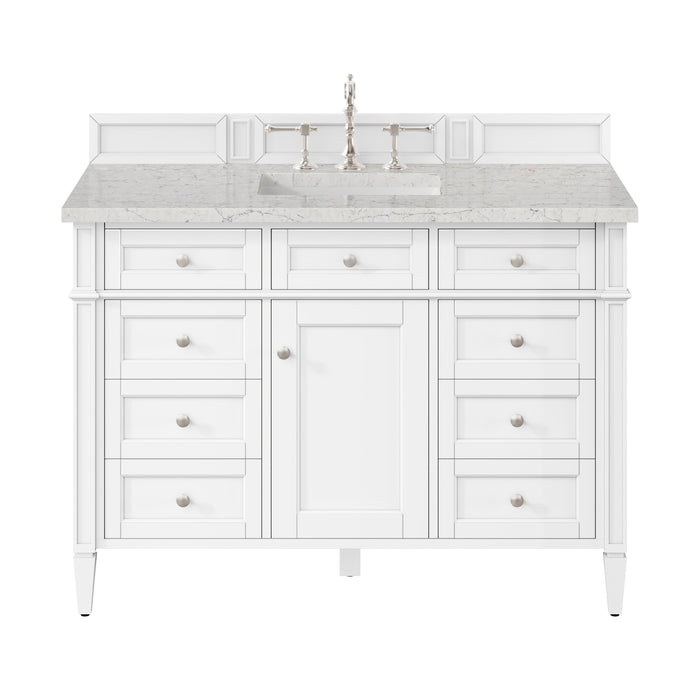 James Martin Brittany 48" Single Bathroom Vanity, Bright White