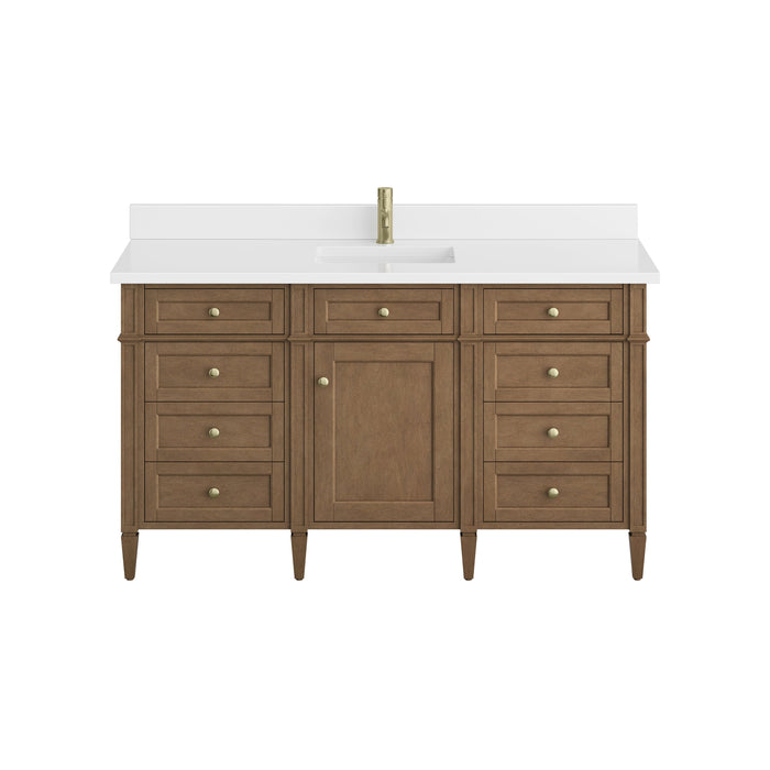 James Martin Brittany 60" Single Bathroom Vanity, Pecan