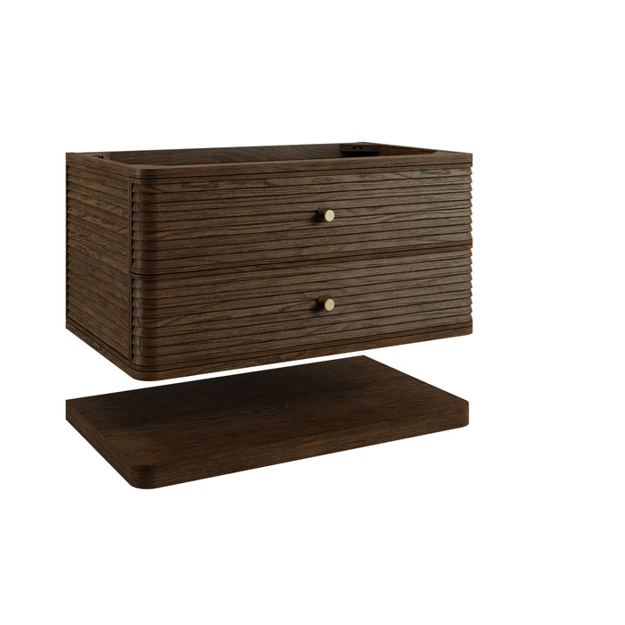 James Martin Allamari 36" Floating Single Bathroom Vanity, Sable