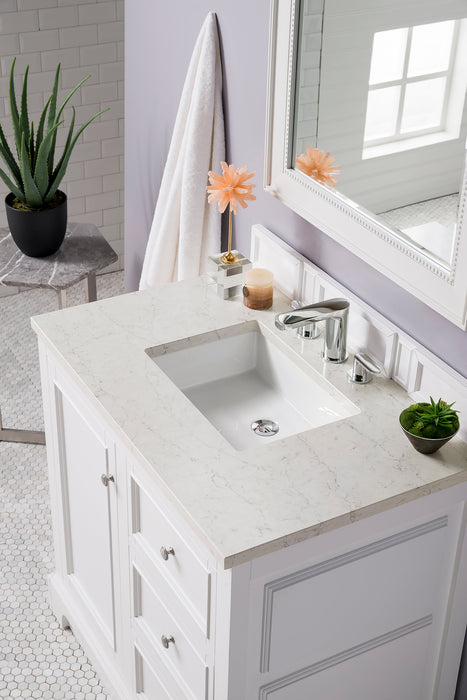 James Martin De Soto 36" Single Bathroom Vanity, Bright White