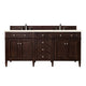 James Martin Brittany 72" Double Bathroom Vanity, Burnished Mahogany