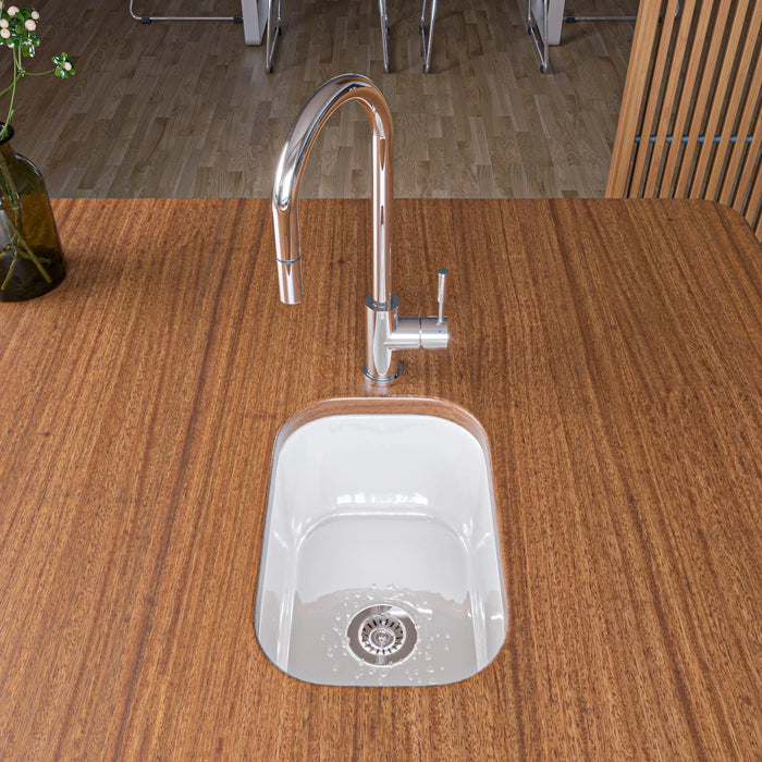 ALFI brand Single Hole Pull Down Stainless Steel Kitchen Faucet AB2028