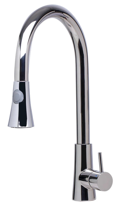 ALFI brand Solid Stainless Steel Two Mode Pull Down Kitchen Faucet AB2034