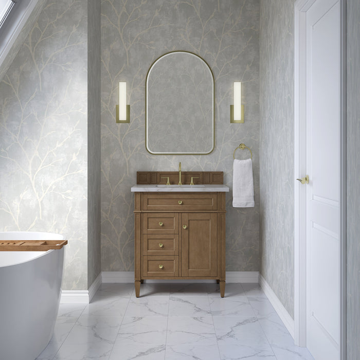 James Martin Brittany 30" Single Bathroom Vanity, Pecan