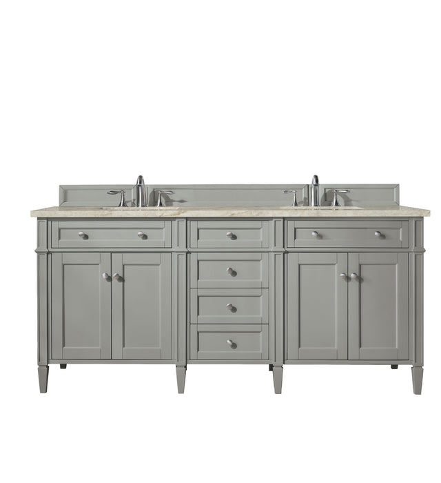 James Martin Brittany 72" Double Bathroom Vanity, Urban Gray