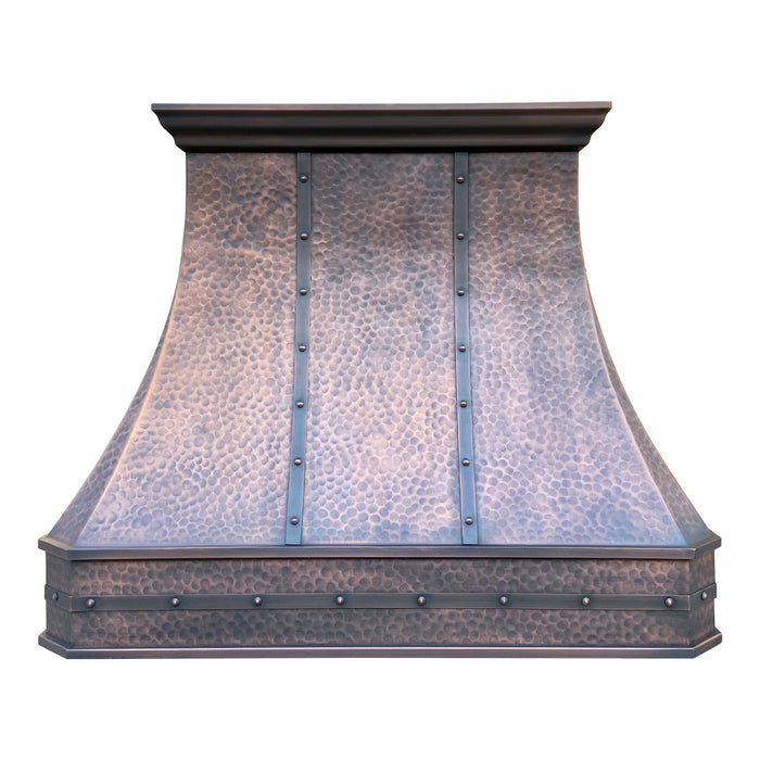 Akicon Custom Copper Range Hood Handmade with Custom Size and Finish — AKH712C-C