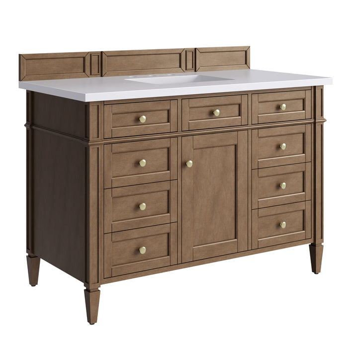 James Martin Brittany 48" Single Bathroom Vanity, Pecan