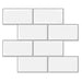Peel and Stick Backsplash, 14x12 Subway Tiles, Faux Ceramic Tiles (10 Tiles, Thicker Version) - Farmhouse Kitchen and Bath