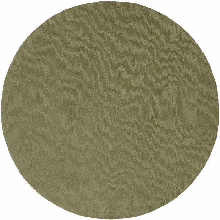 Brockton Solid Wool Sage Green Area Rug