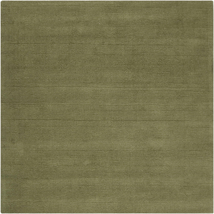 Brockton Solid Wool Sage Green Area Rug