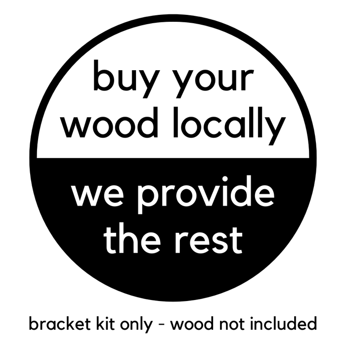 DIY Pergola Bracket Kit for an Attached Pergola Frame - Any Size Up to 24' x 12'