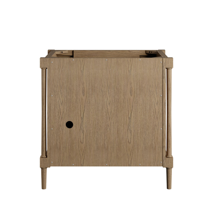 James Martin Kinnsden 36" Single Bathroom Vanity, Weathered Oak