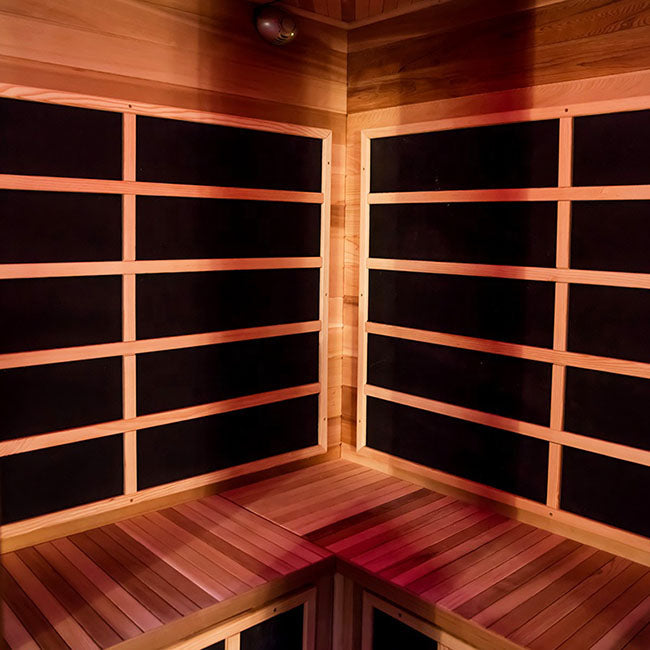 SAUNA EVOLUTION®  Low EMF Indoor Wood Sauna With Carbon Panel Far Infrared 16