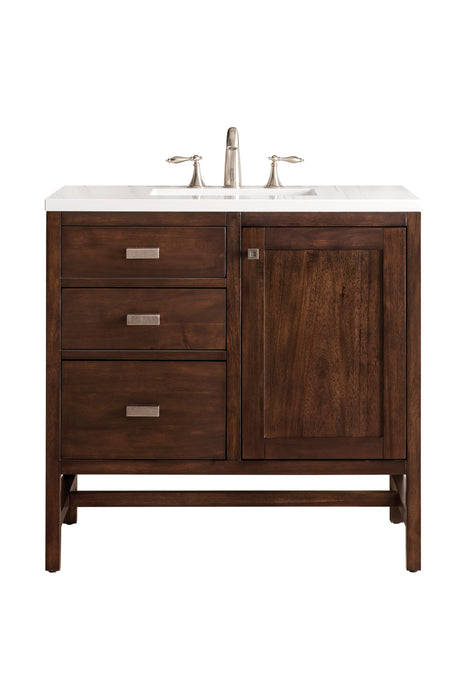 James Martin Addison 36" Single Bathroom Vanity, Mid-Century Acacia