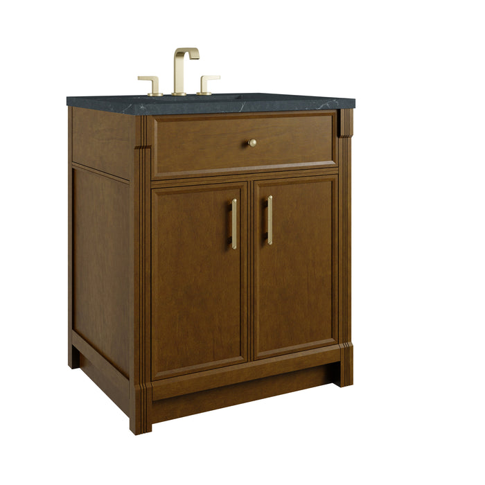 James Martin Bellshire 30" Single Bathroom Vanity, Honey Oak