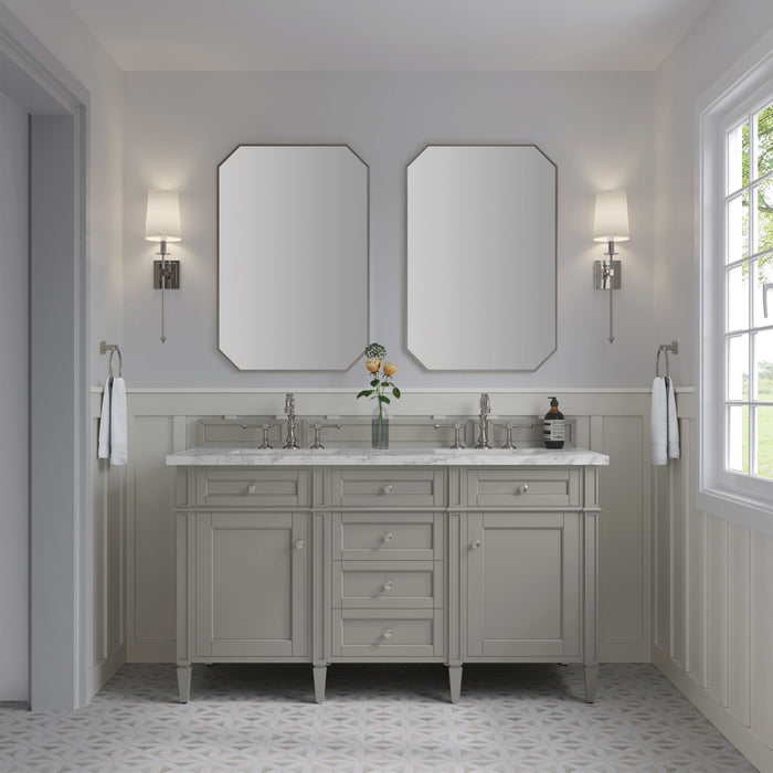 James Martin Brittany 60" Double Bathroom Vanity, Urban Gray