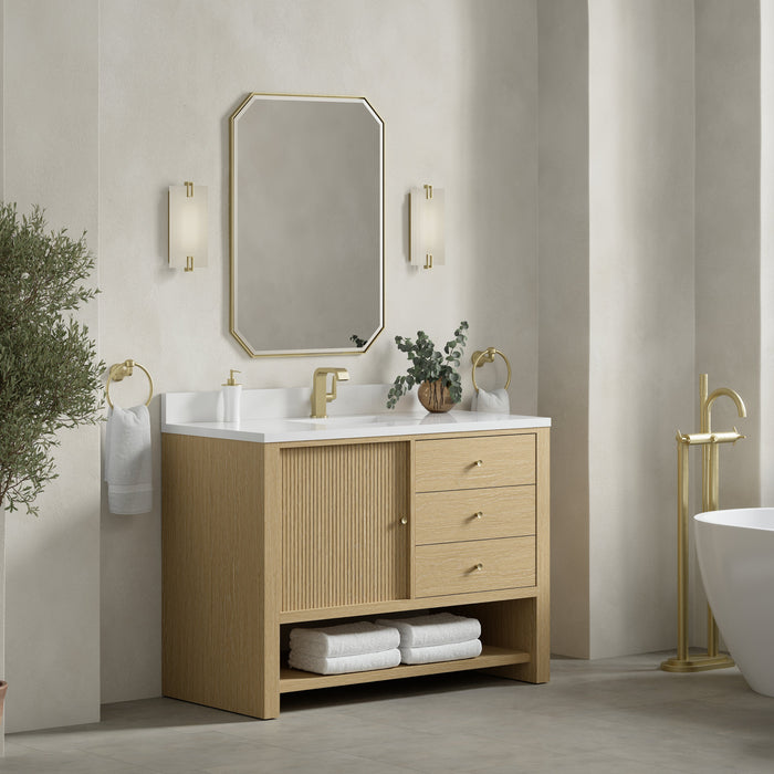 James Martin Marigot 48" Single Bathroom Vanity, Sunwashed Oak