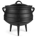 Pre - Seasoned Cauldron Cast Iron | 8 Quarts - African Potjie Pot with Lid | 3 Legs for Even Heat Distribution - Premium Camping Cookware for Campfire, Coals and Fireplace Cooking (Large) - Farmhouse Kitchen and Bath