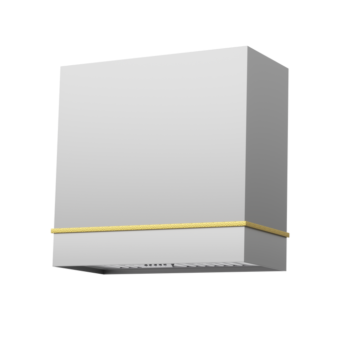 Akicon 30" Stainless Steel Wall Mount Range Hood with 600 CFM Vent Hood — AK-HS30HA-BSG-48