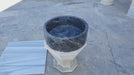 sirius black marble natural stone round shape Vessel Sink Polished size D16.5 H6 SKU TMS19 360 view