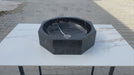 Toros Black Marble Octagon Natural Stone Vessel Sink Polished D16 H5 SKUEGETBOP166 360 view
