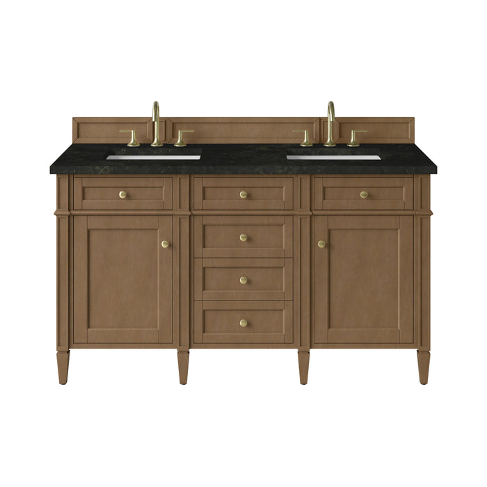 James Martin Brittany 60" Double Bathroom Vanity, Pecan