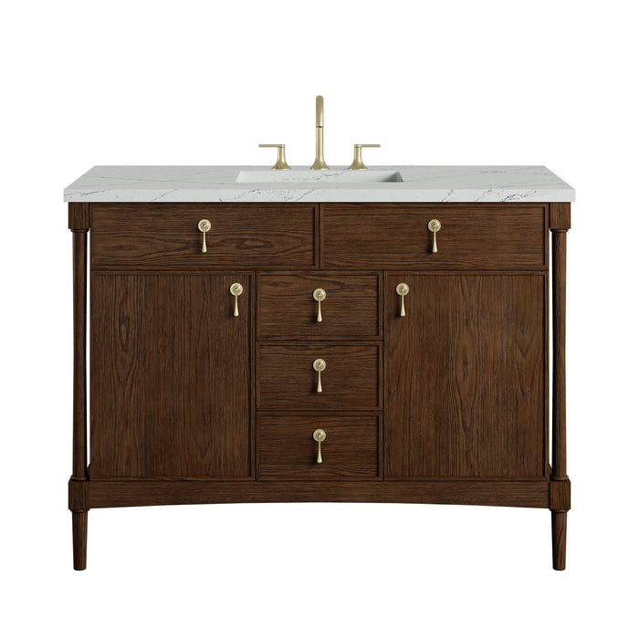 James Martin Kinnsden 48" Single Bathroom Vanity, Sable Oak