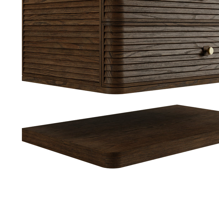 James Martin Allamari 36" Floating Single Bathroom Vanity, Sable
