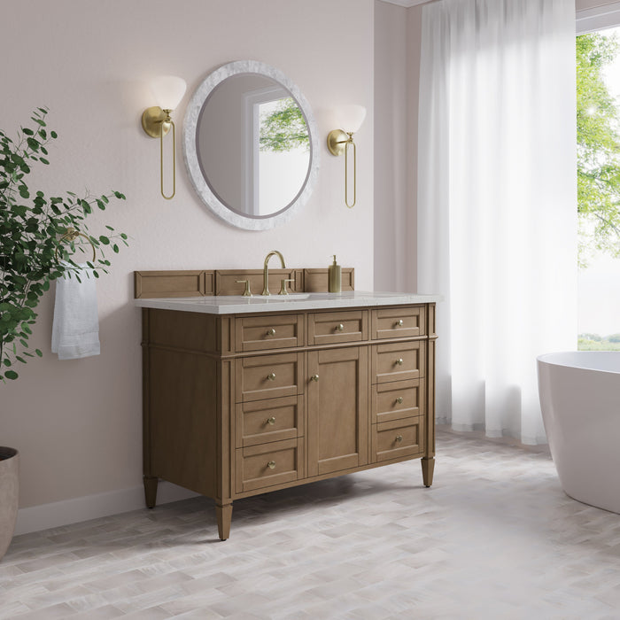 James Martin Brittany 48" Single Bathroom Vanity, Pecan