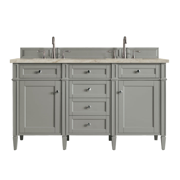 James Martin Brittany 60" Double Bathroom Vanity, Urban Gray