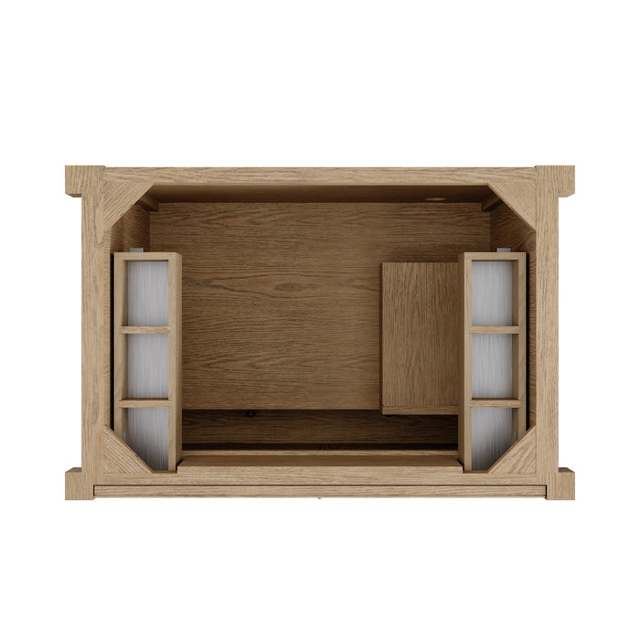 James Martin Kinnsden 36" Single Bathroom Vanity, Weathered Oak