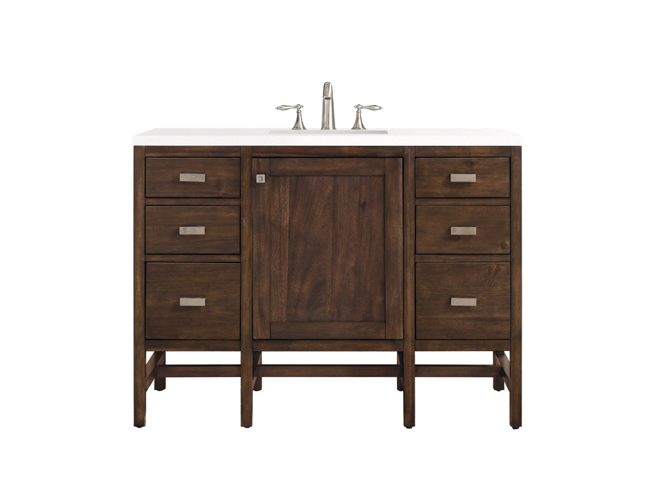 James Martin Addison 48" Single Bathroom Vanity, Mid-Century Acacia