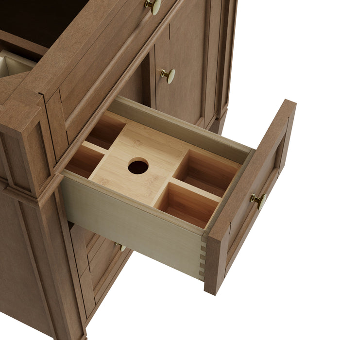 James Martin Brittany 30" Single Bathroom Vanity, Pecan