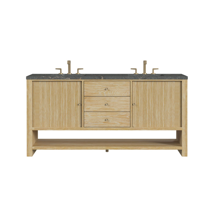 James Martin Marigot 72" Double Bathroom Vanity, Sunwashed Oak