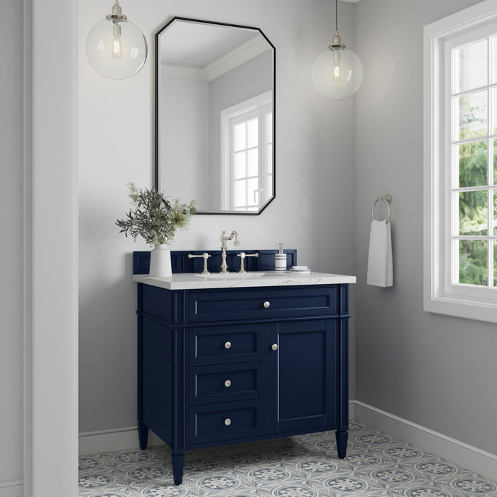 James Martin Brittany 36" Single Bathroom Vanity, Victory Blue