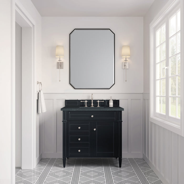 James Martin Brittany 36" Single Bathroom Vanity, Black Onyx