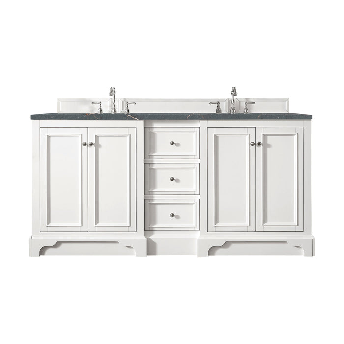 James Martin De Soto 72" Double Bathroom Vanity, Bright White