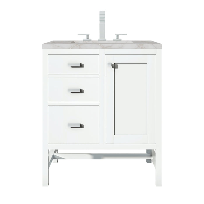 James Martin Addison 30" Single Bathroom Vanity, Glossy White