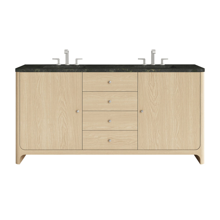 James Martin Gracyn 72" Double Bathroom Vanity, Coastal Driftwood