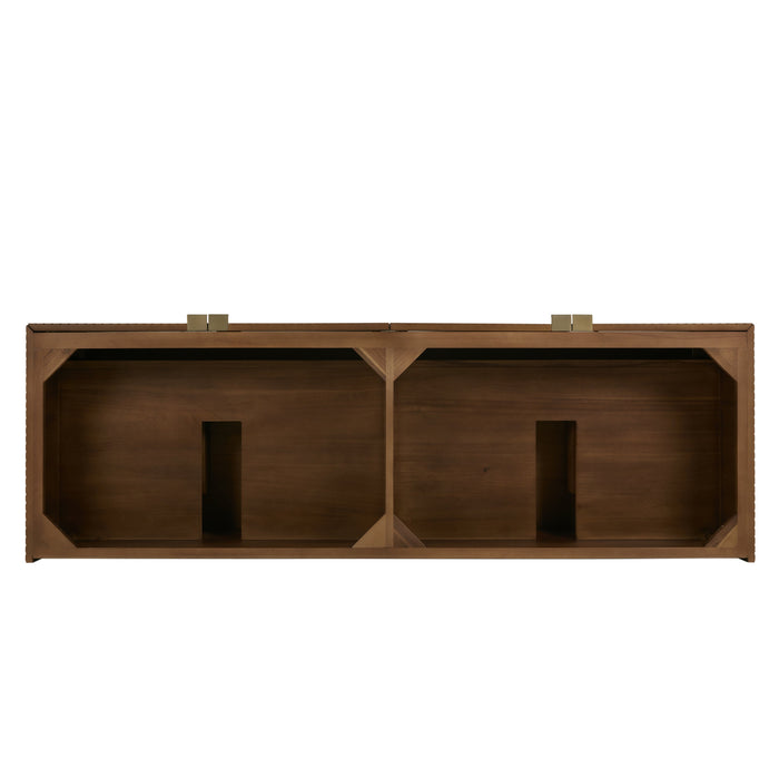 James Martin Marcello 72" Floating Double Bathroom Vanity, Chestnut
