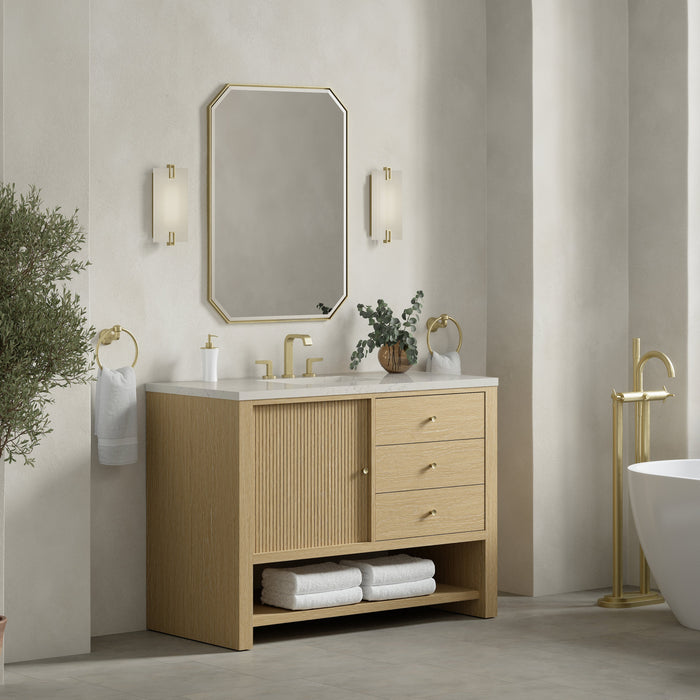 James Martin Marigot 48" Single Bathroom Vanity, Sunwashed Oak