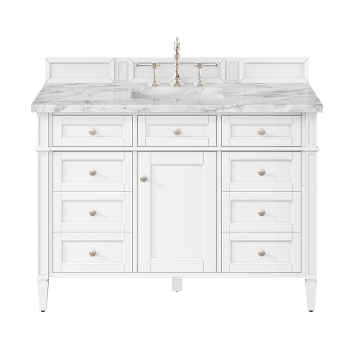 James Martin Brittany 48" Single Bathroom Vanity, Bright White
