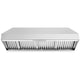48" Range Hood Insert, 1200 CFM Stainless Steel Ducted Vent Hood Insert with Dimmable LED Lights — NX-19IS-48